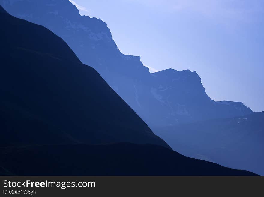 Mountains in the morning light