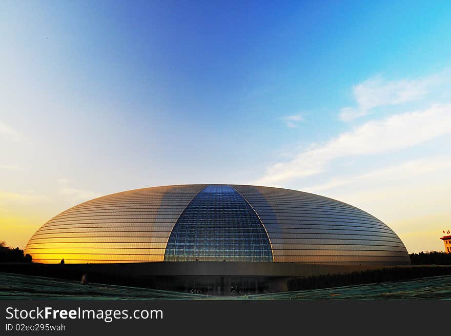 China National Grand Theater at tiananmen square。