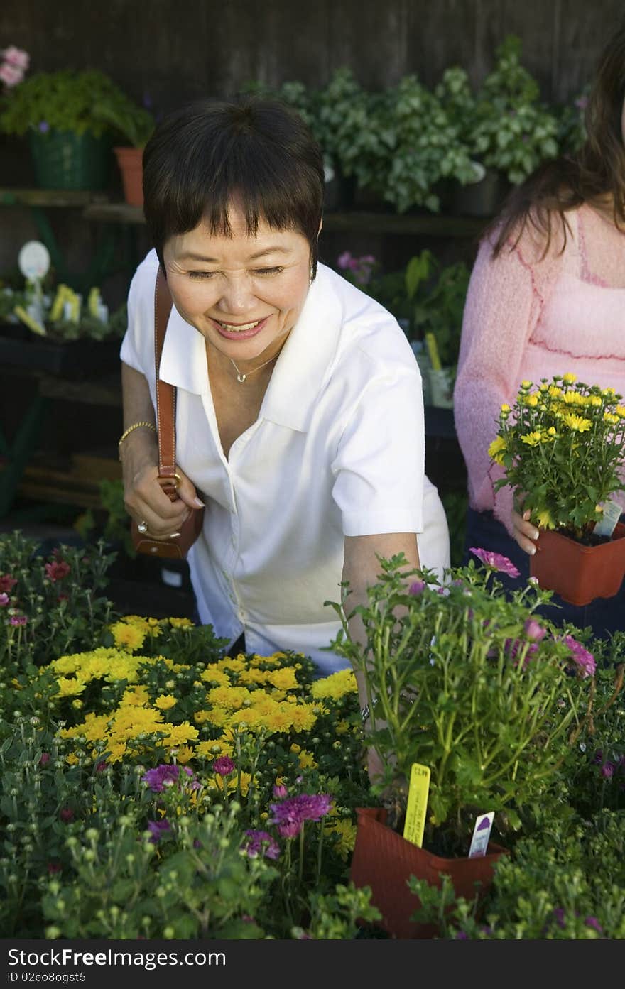 Women Shopping for Plants