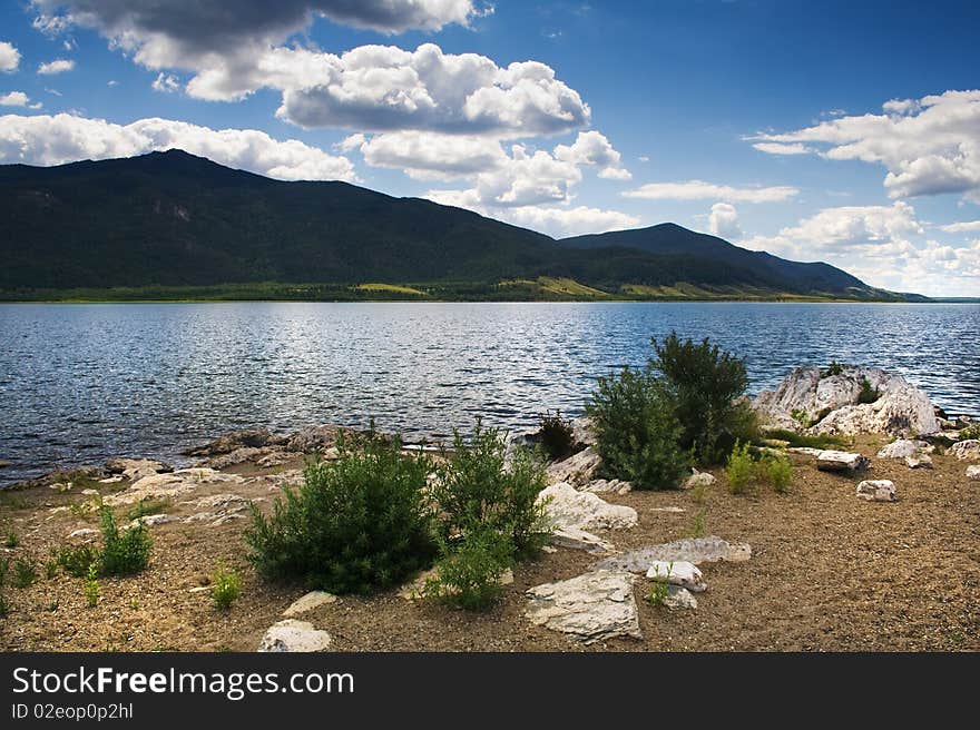 Landscape nature water green lake