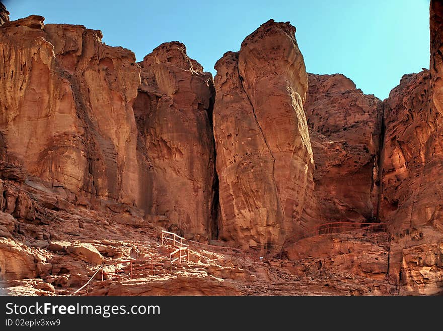 This shot was taken in winter time at the National geological and historical park Timna, Israel. This shot was taken in winter time at the National geological and historical park Timna, Israel