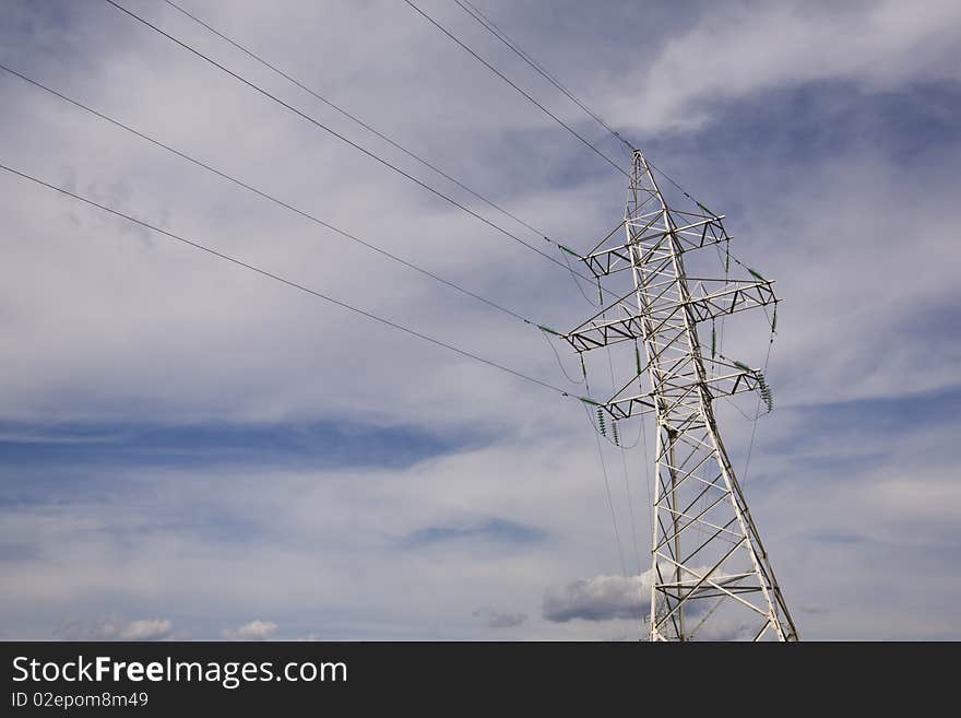 A high voltage power line