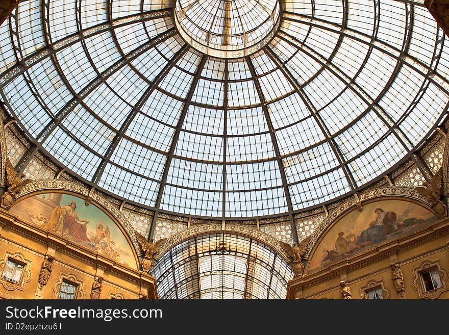 Dome in Milan Vittorio Emanuele Gallery