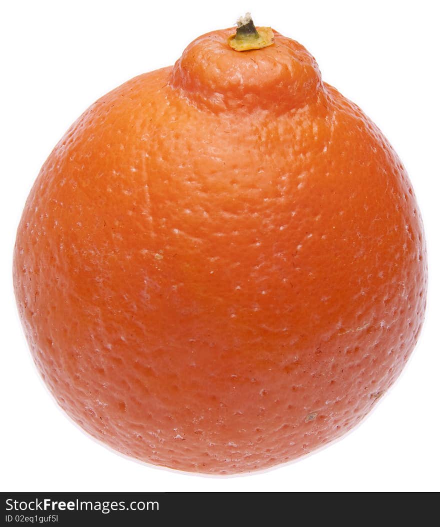 Orange Isolated on White with a Clipping Path.