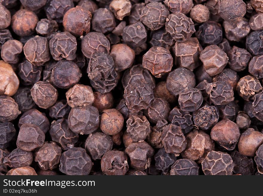 Black pepper balls texture