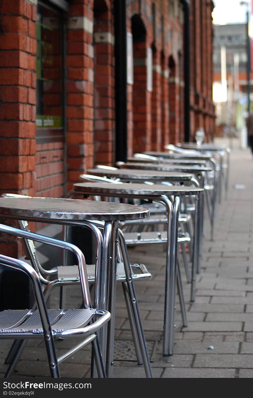 Chairs on the street