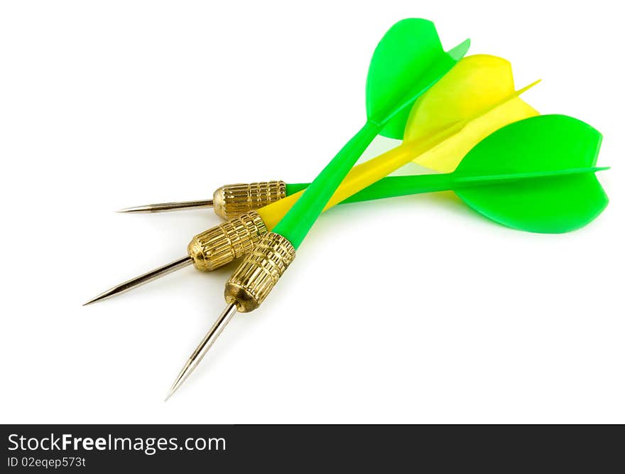 Dart on a white background