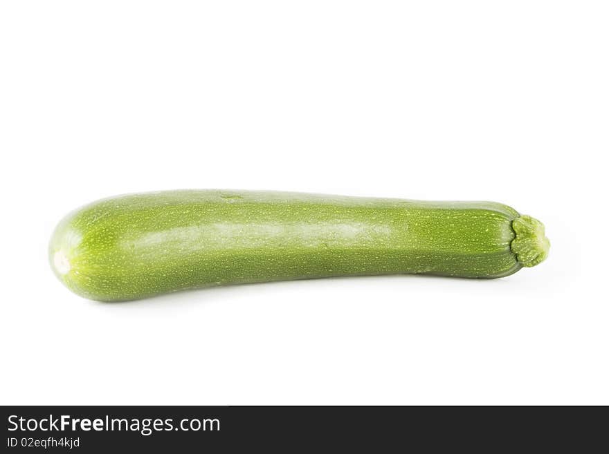 Fresh zucchini isolated on white. Fresh zucchini isolated on white.