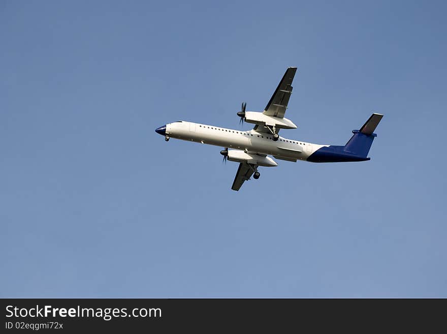 Aircraft approaching on the air. Aircraft approaching on the air