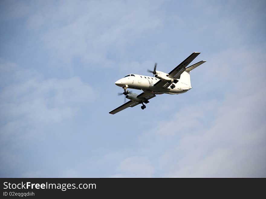 Aircraft approaching on the air. Aircraft approaching on the air