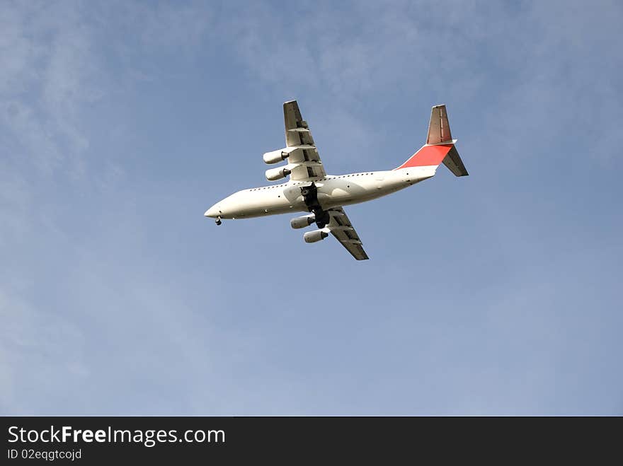 Aircraft approaching on the air. Aircraft approaching on the air