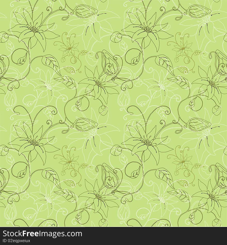 Abstract Flowers Background