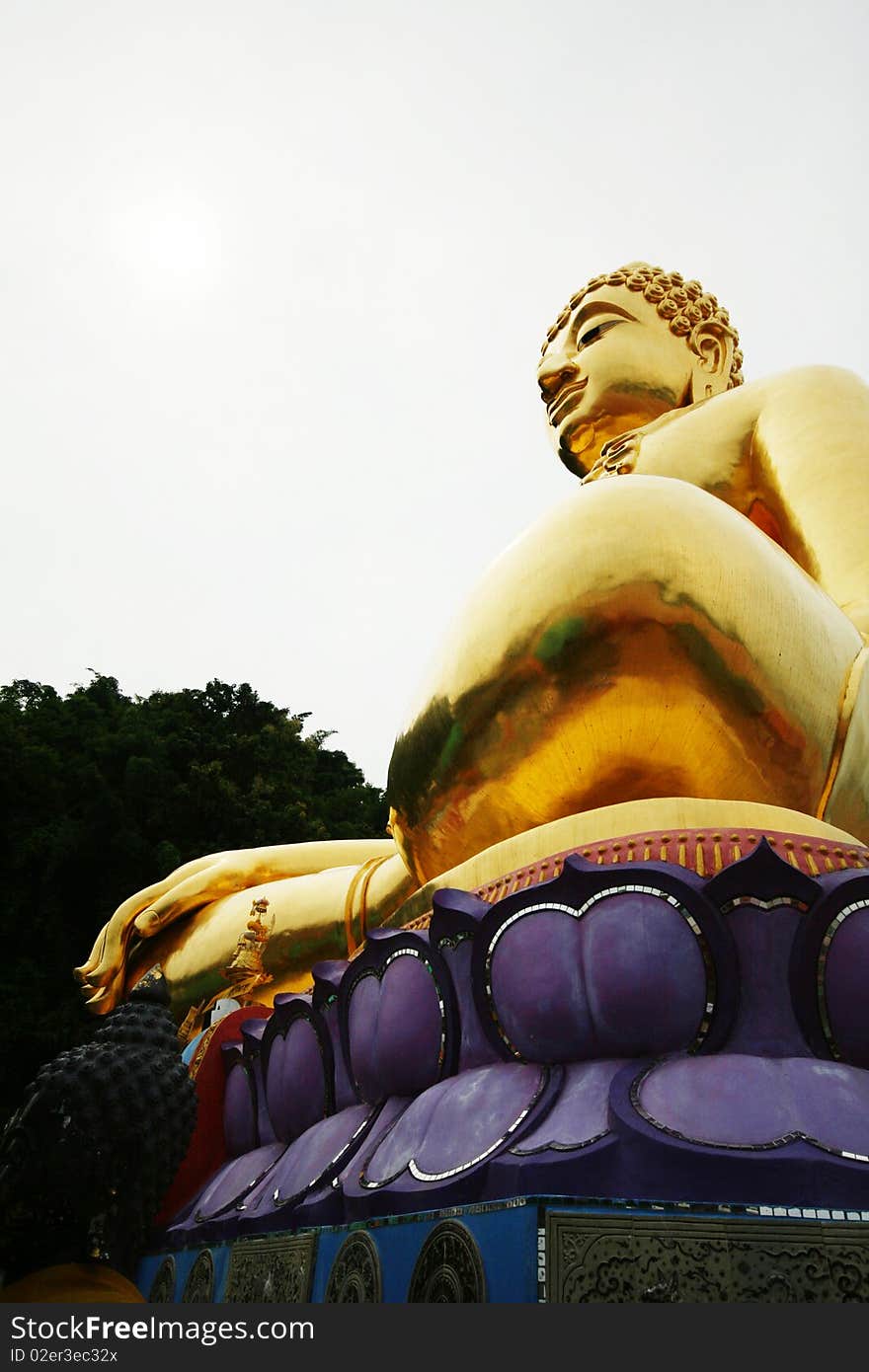 Golden Buddha Thailand stock photo