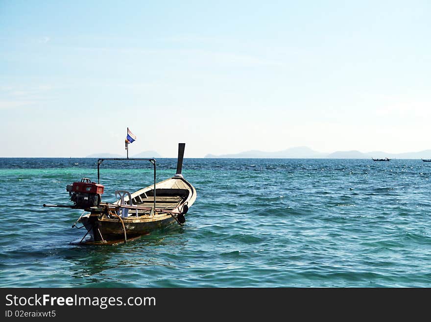 Long Tail Boat In Andaman Sea