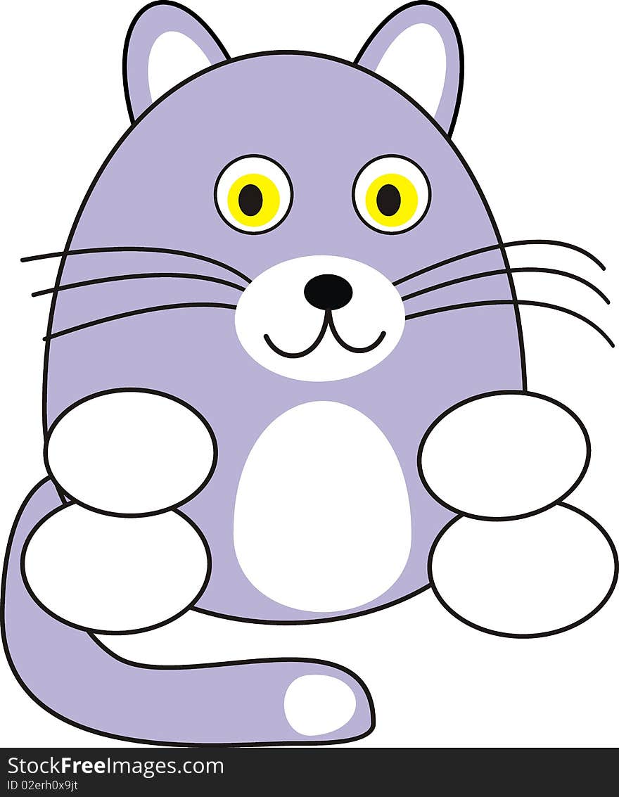 Cartoon cat