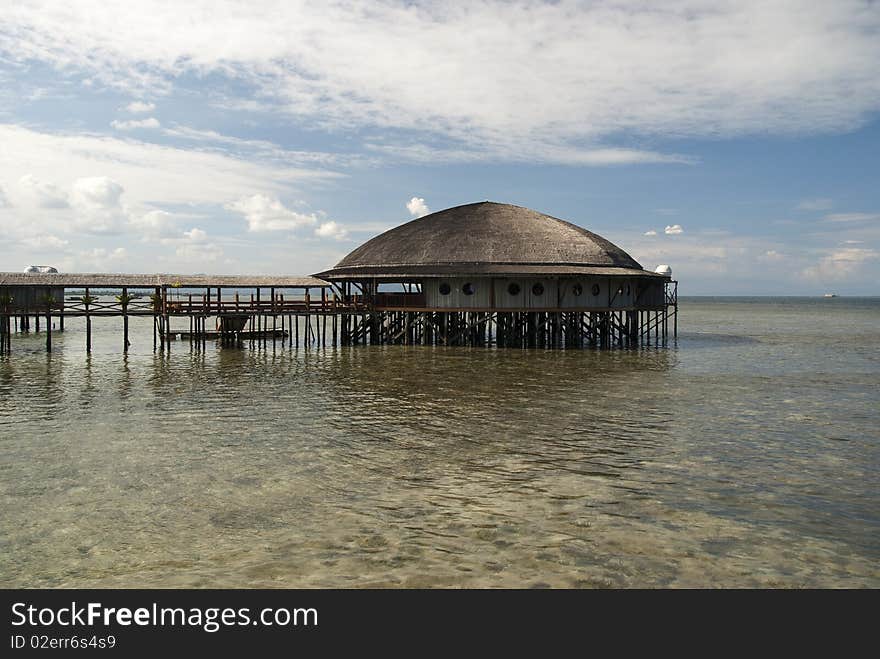 Bungalo on Borneo island Sabah Malaysia. Bungalo on Borneo island Sabah Malaysia