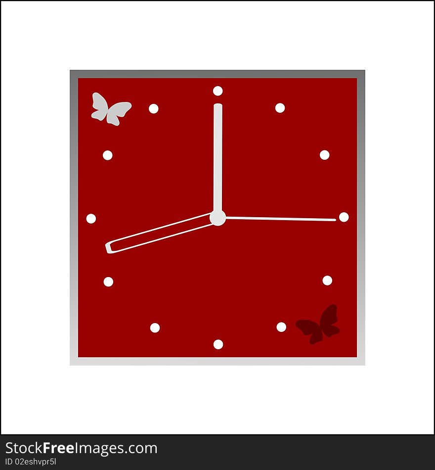 A simple modern wall clock