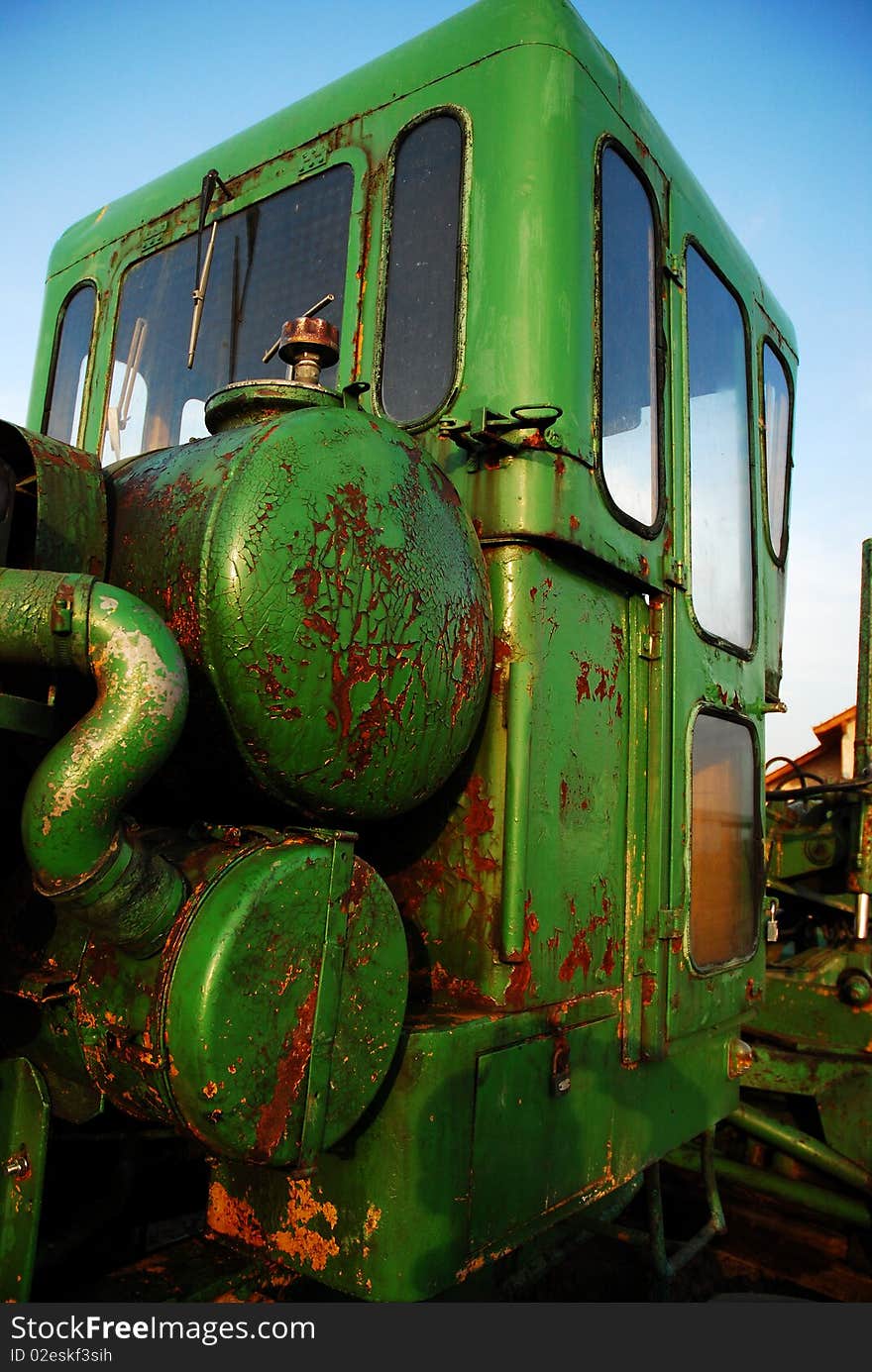 Vintage truck abandoned and rusting