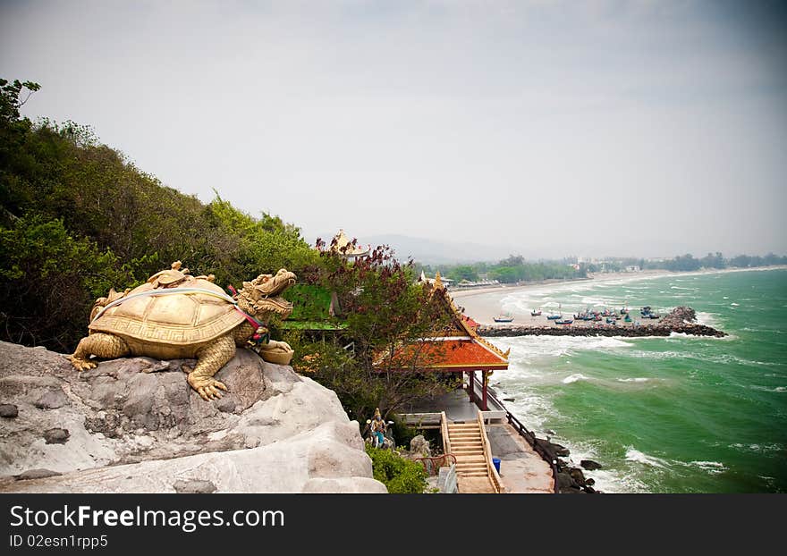 View on buddhist temple