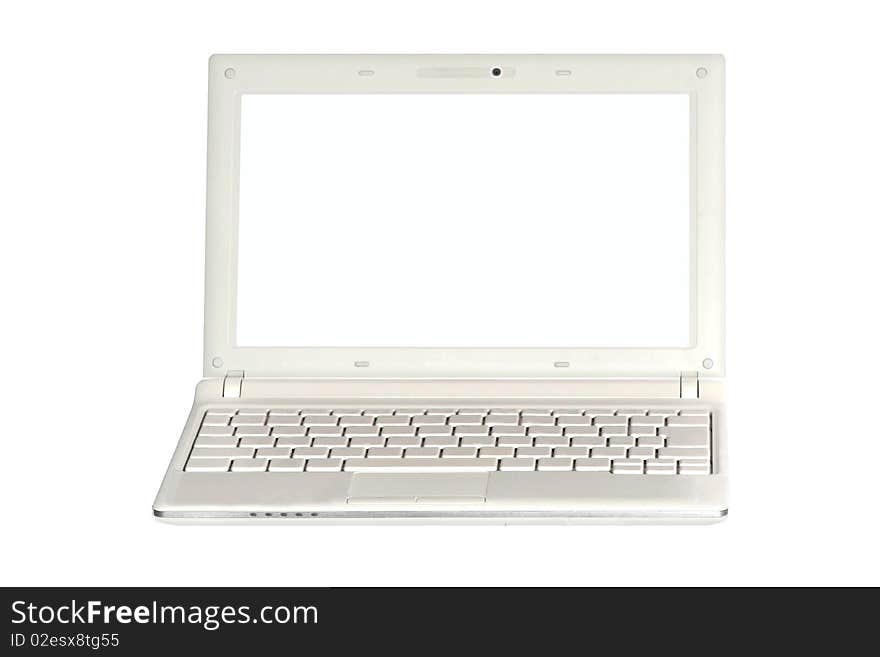 A netbook isolated on a background