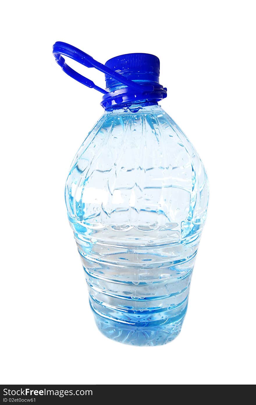 Bottle with clear water