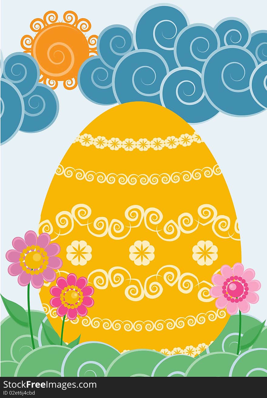 Easter postcard