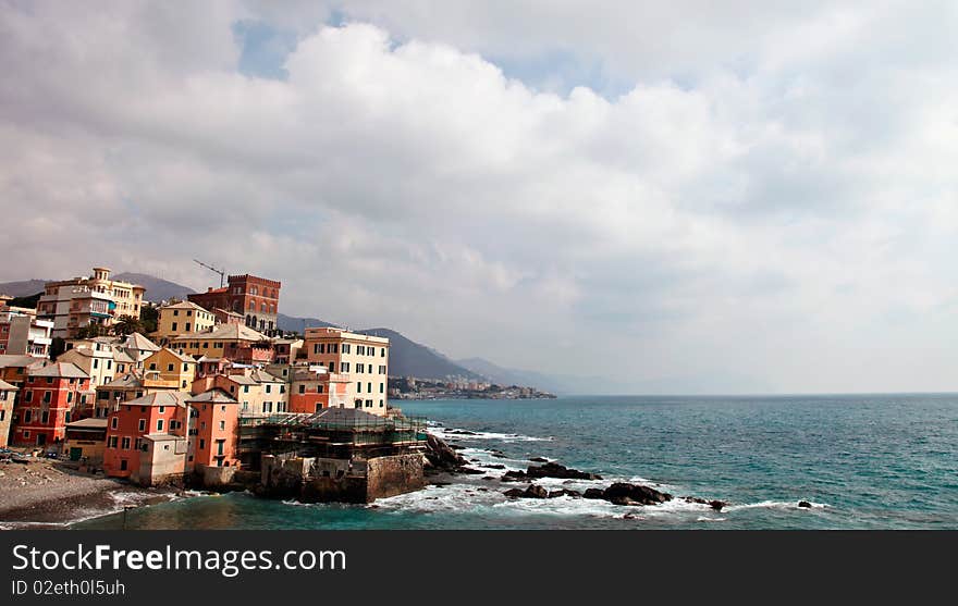 Boccadasse is one of the most scenic locations in Genoa, where it remained unchanged atmosphere of the ancient village of the past