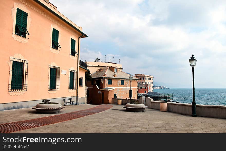 Boccadasse is one of the most scenic locations in Genoa, where it remained unchanged atmosphere of the ancient village of the past. Boccadasse is one of the most scenic locations in Genoa, where it remained unchanged atmosphere of the ancient village of the past