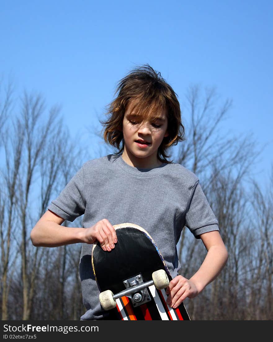 Skateboard boy