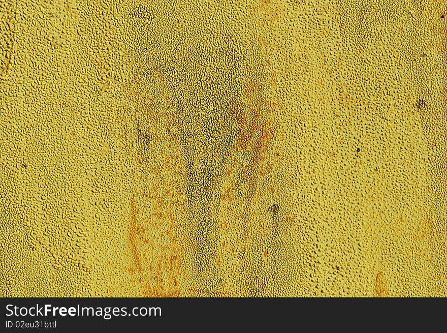 Rusted khaki colored metal background