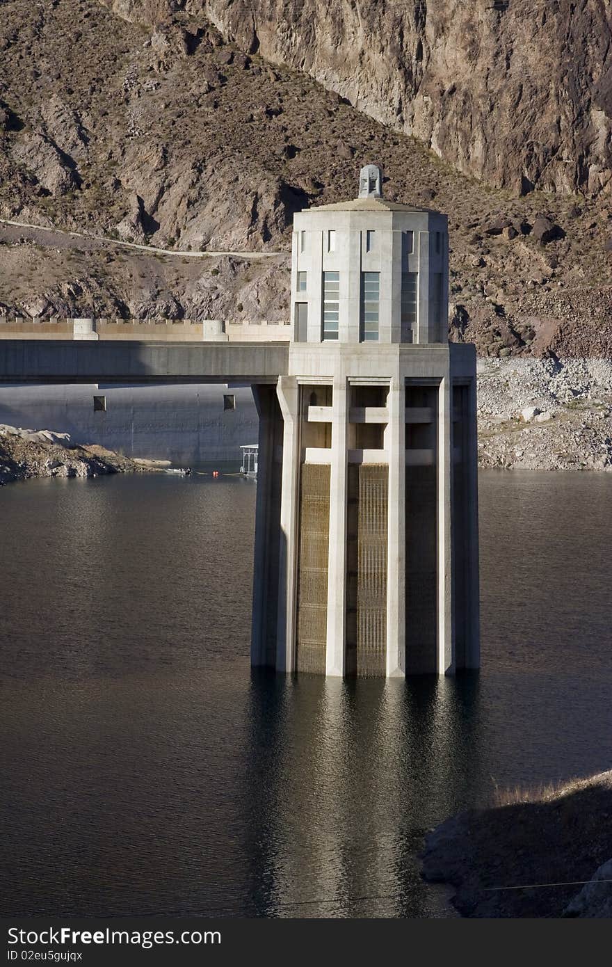 Hoover Dam on Powell Lake