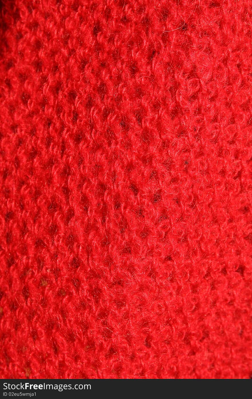 A red texture of wool