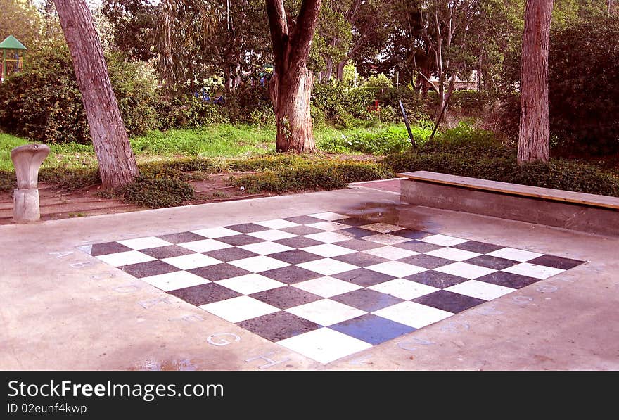 Chessboard in Neve Monosson,Israel. Chessboard in Neve Monosson,Israel