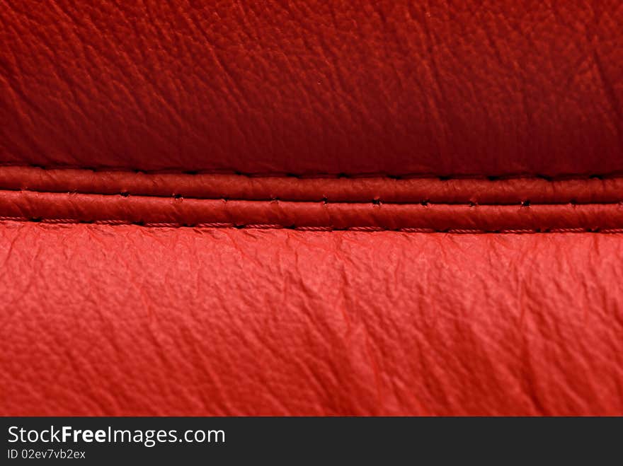 Red leather texture