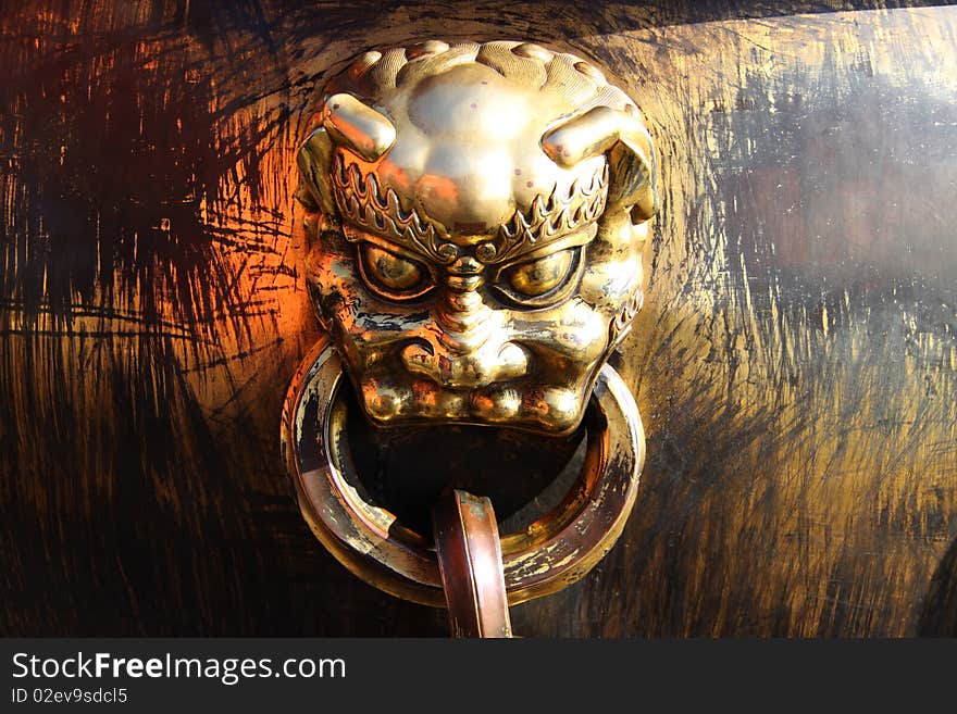 Dragon Head Off A  Water Tank Forbidden City