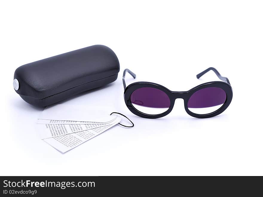 Sunglasses with a case