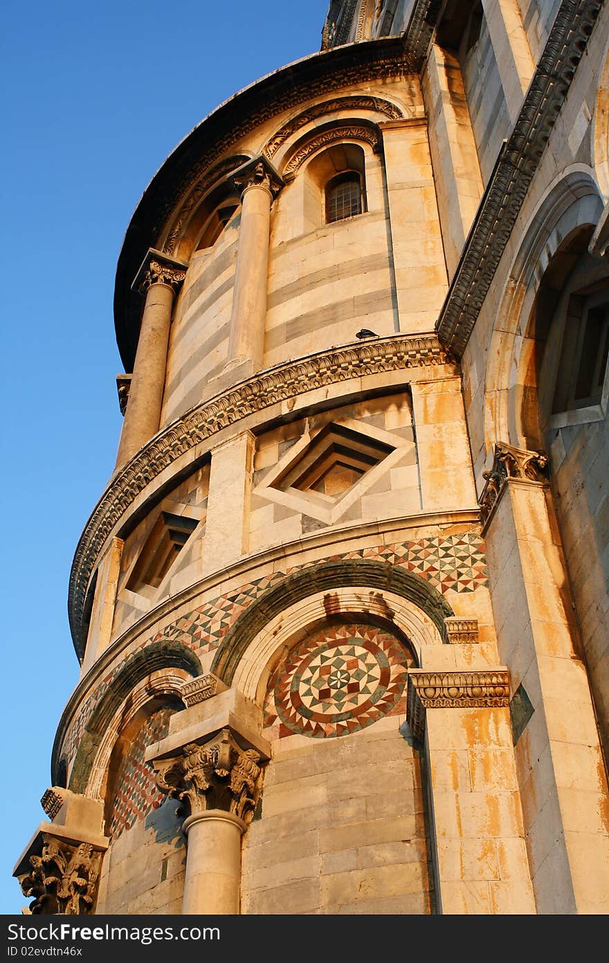 Pisa town monument detail