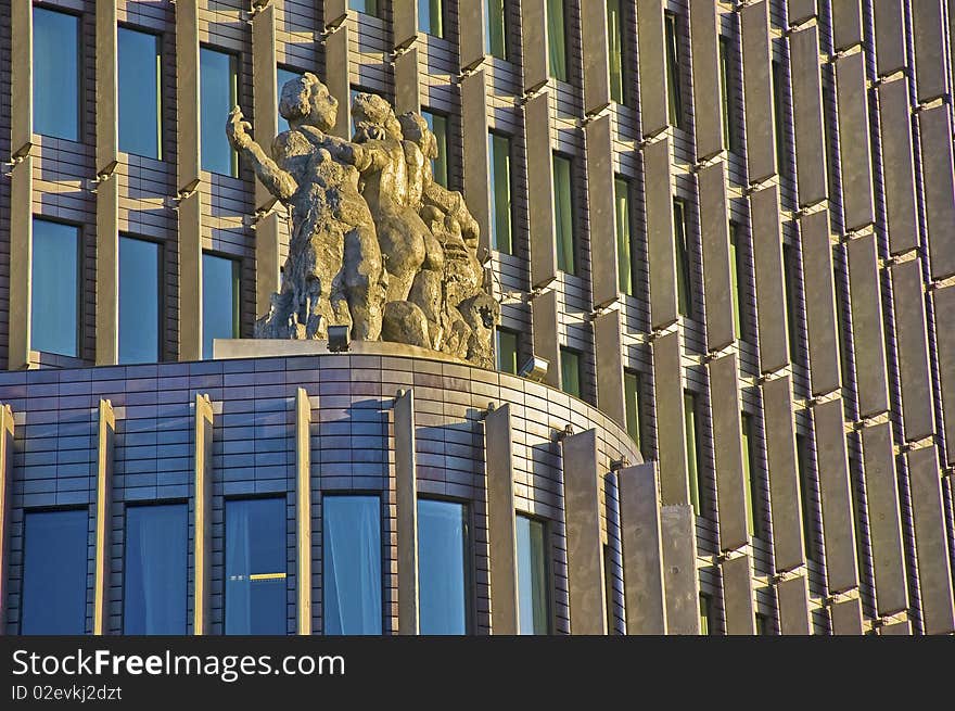 The side of a building in Berlin. The side of a building in Berlin