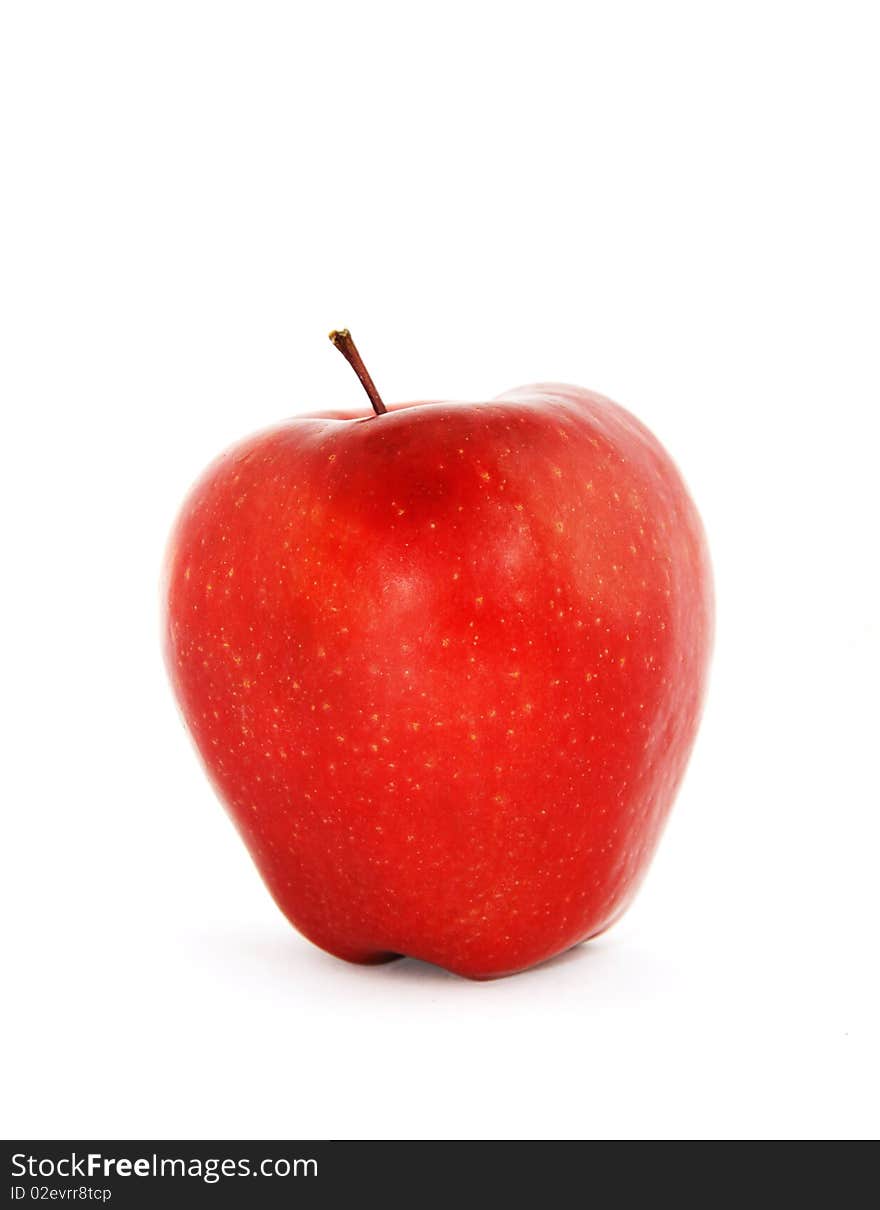 Red apple isolated not a white background