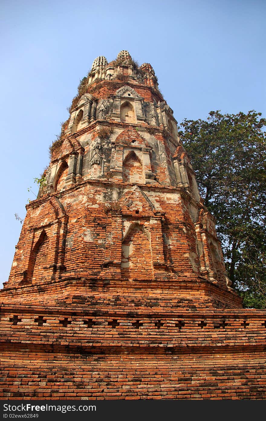 Ruins of Buddhist temple, Ayutthaya, Thailand. Ruins of Buddhist temple, Ayutthaya, Thailand