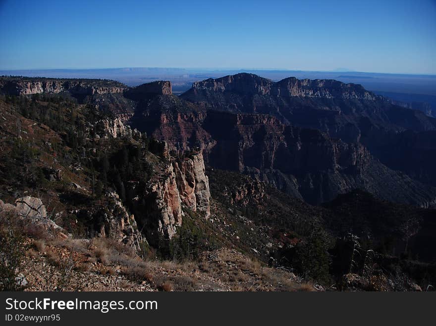 The landscape of Grand canyon in Arizona, USA. The landscape of Grand canyon in Arizona, USA