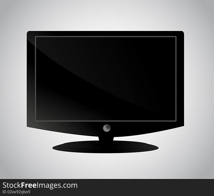 LCD screen vector illustration background