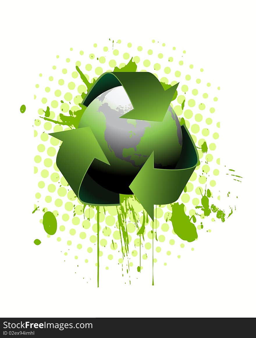 Recycling Earth Vector