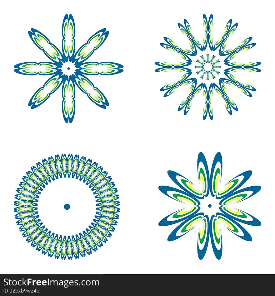 Decorative Design Elements. Set 4.