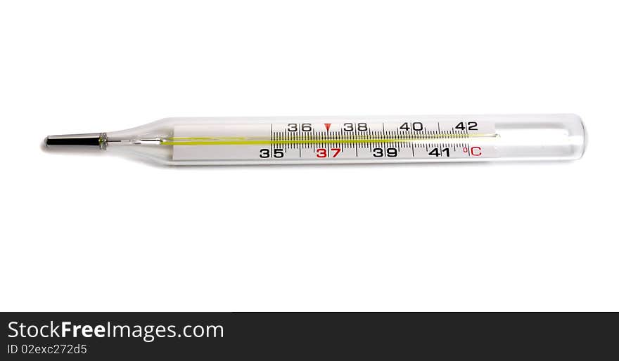 Medical thermometer isolated on white background