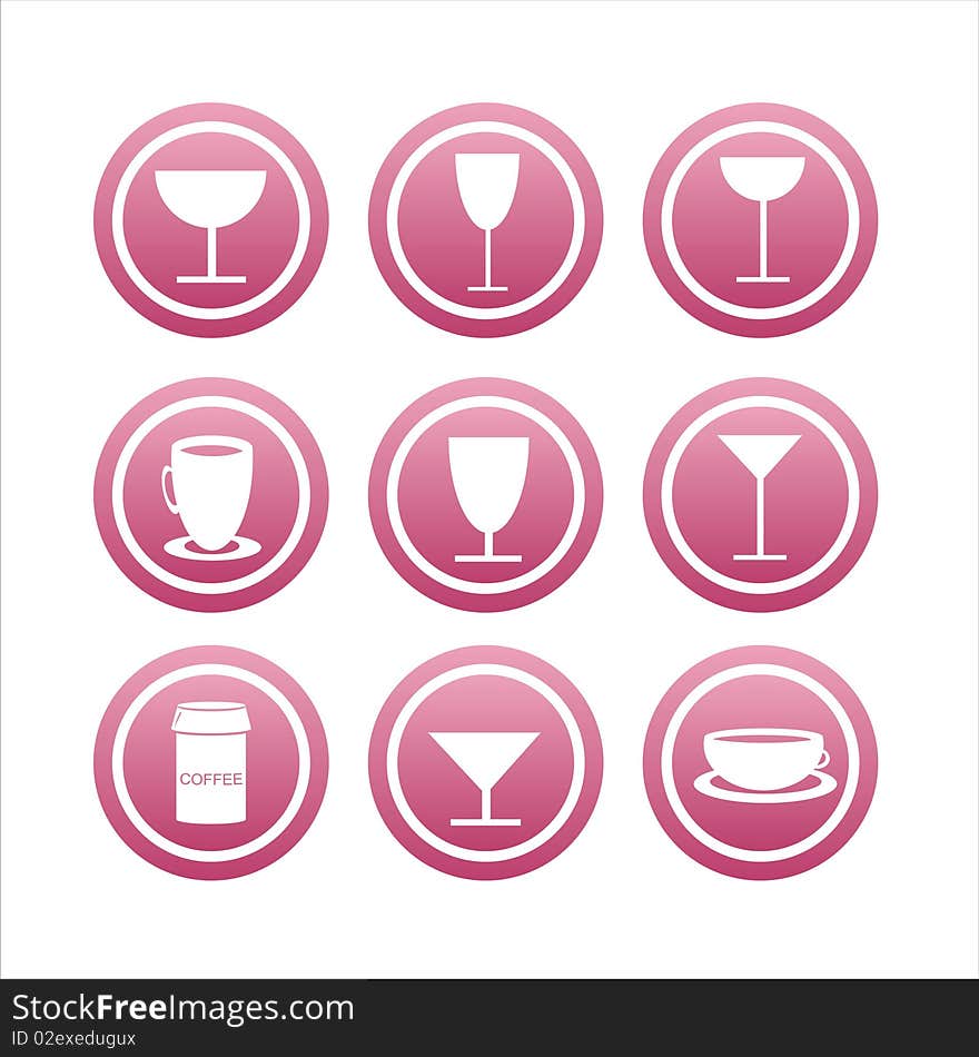 Set Of 9 Drink Signs