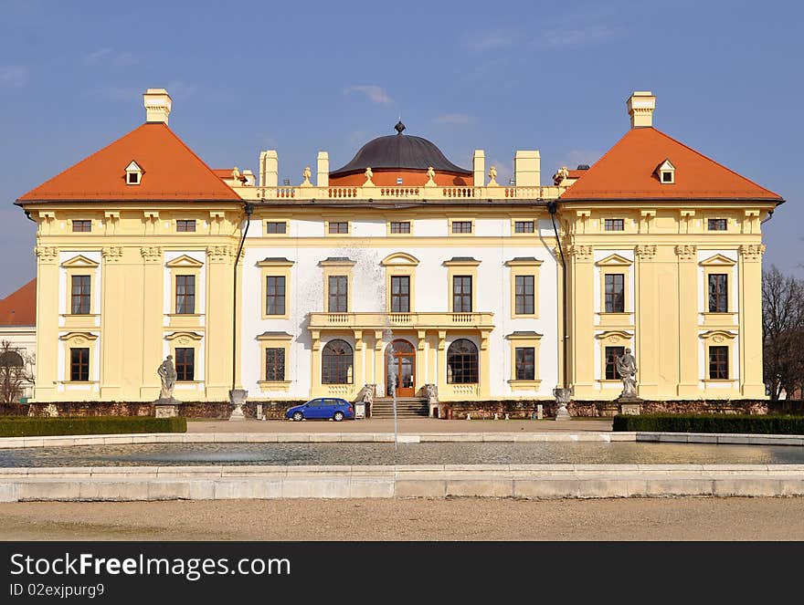 Beautiful castle Slavkov-Austerlitz,Czech republic