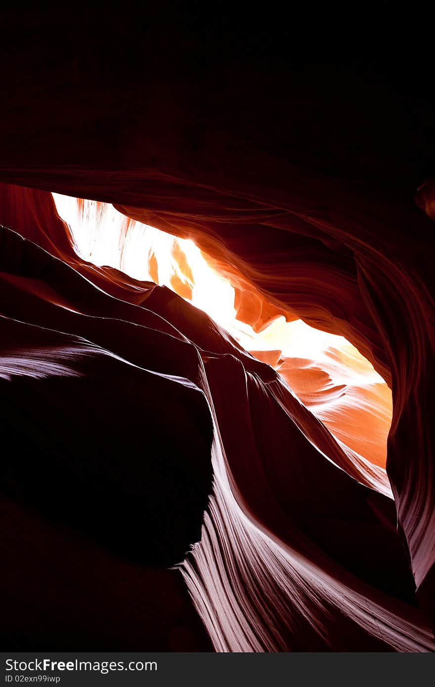 Rock formation in Antelope Canyon in Arizona, USA