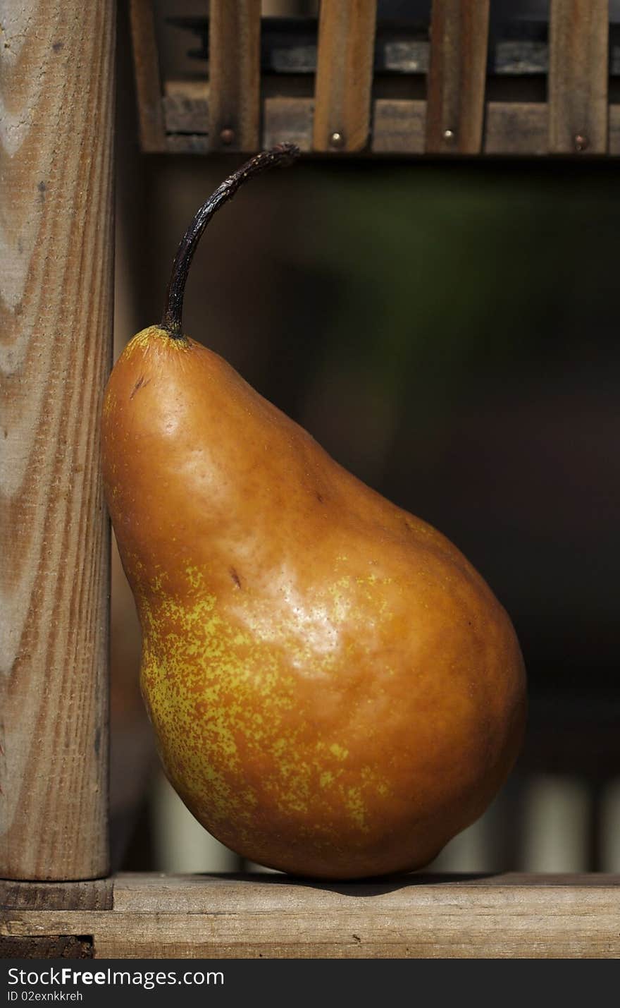 Close up of a pear