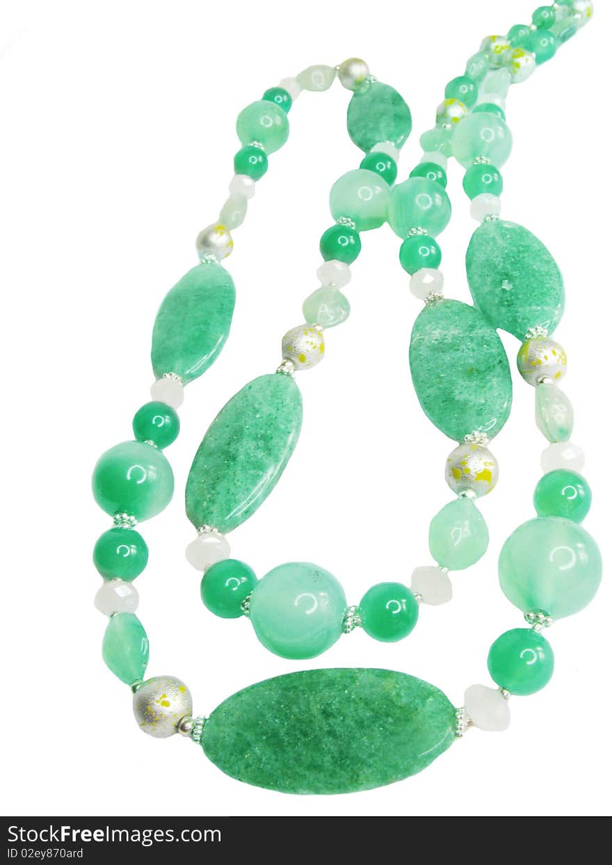 Green Precious Beads